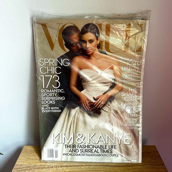 Vogue Magazine (April, 2014) Kanye West \u0026 Kim Kardashian, image size:580x580